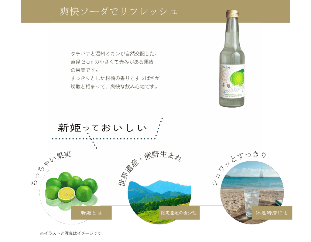 新姫スパークリングの説明